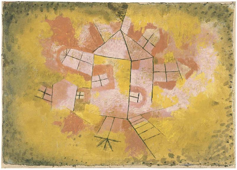 Paul Klee Rotating House Norge oil painting art
